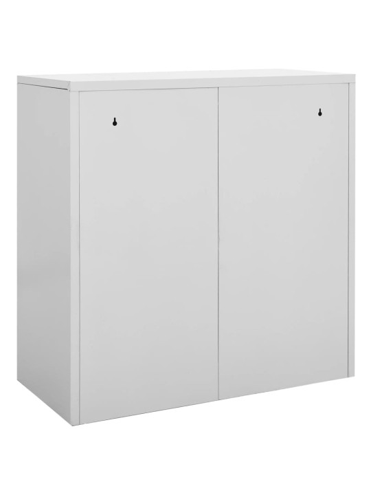 Lukustatavad hoiukapid 5 tk, helehall, 90x45x92.5 cm, teras