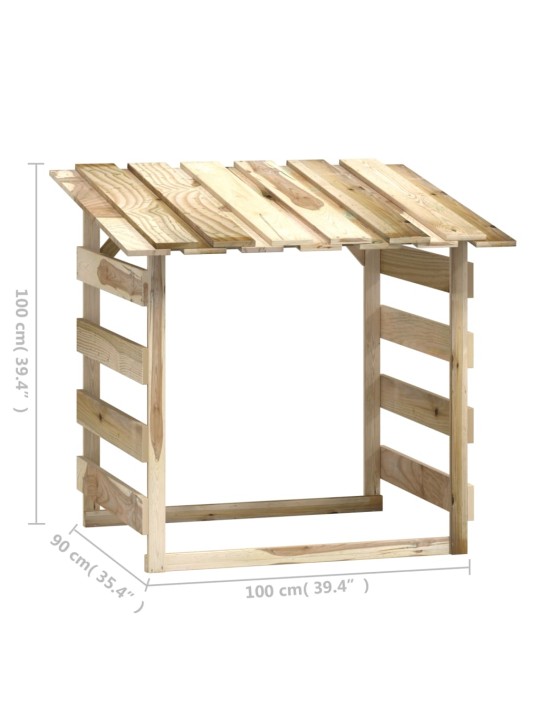 Katusega lehtlad 2 tk, 100x90x100 cm, immutatud männipuit