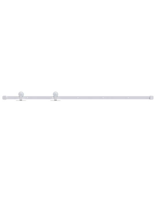 Liugukse tarvikute komplekt, 200 cm, teras, valge