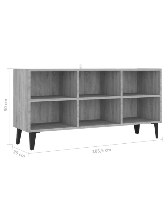 METALLJALGADEGA TELERIKAPP, HALL SONOMA, 103,5 X 30 X 50 CM