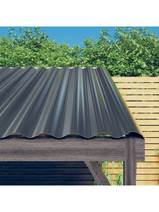 Katusepaneelid 36 tk, galvaniseeritud teras, hall, 80 x 36cm