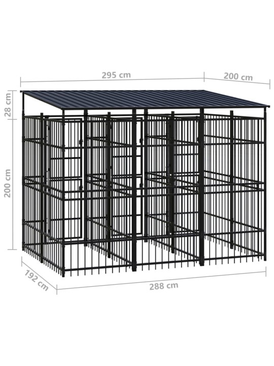 Koeraaedik katusega, teras, 5,53 m²