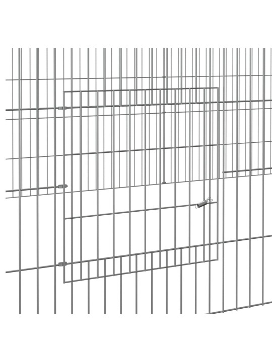 2 paneeliga jänesepuur, 220x110x55 cm, tsingitud raud