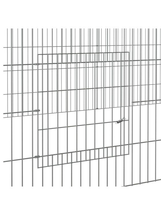 4 paneeliga jänesepuur, 433x109x54 cm, tsingitud raud