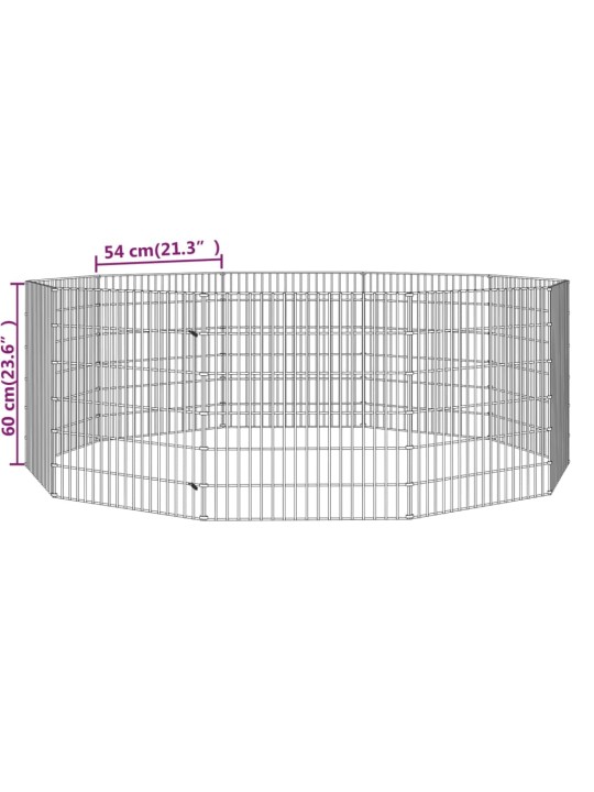 Loomade aedik 10 paneeli 54x60 cm tsingitud raud