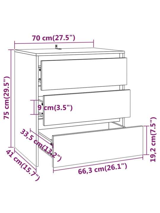 2-osaline puhvetkapp, valge, tehispuit