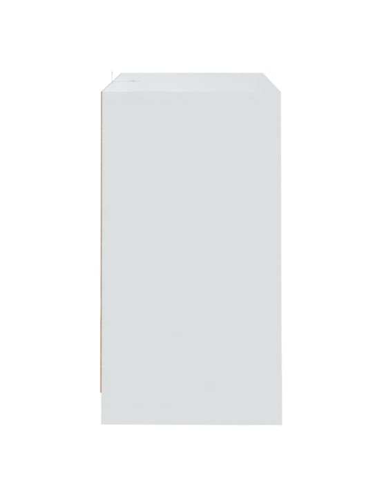Puhvetkapp 2 tk, valge, 70 x 41 x 75 cm, puitlaastplaat