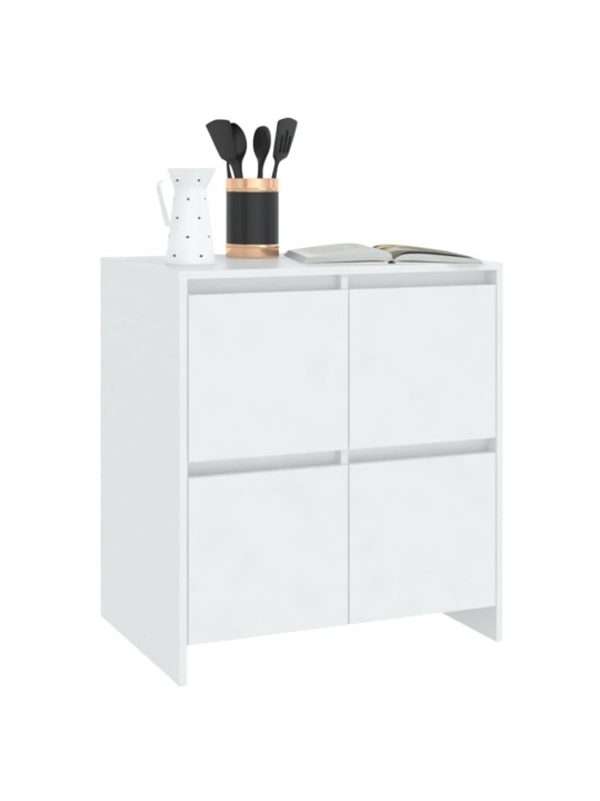 Puhvetkapp 2 tk, valge, 70 x 41 x 75 cm, puitlaastplaat