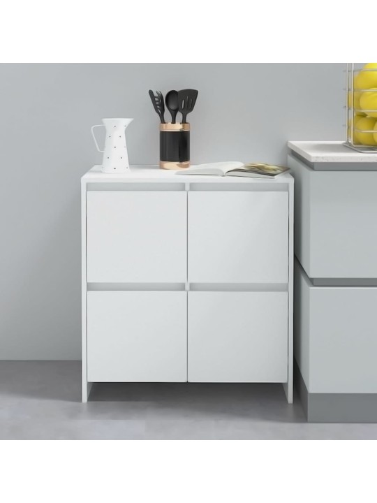 Puhvetkapp 2 tk, valge, 70 x 41 x 75 cm, puitlaastplaat