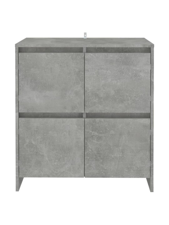 Puhvetkapp 2 tk, betoonhall, 70 x 41 x 75 cm, puitlaastplaat