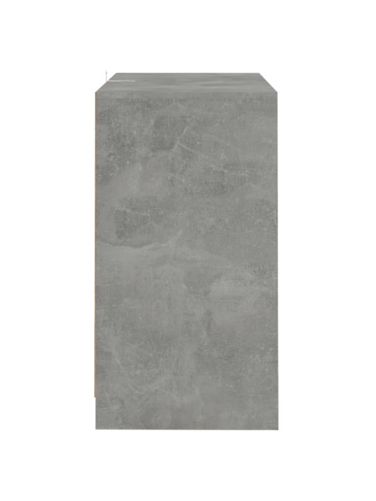 Puhvetkapp 2 tk, betoonhall, 70 x 41 x 75 cm, puitlaastplaat