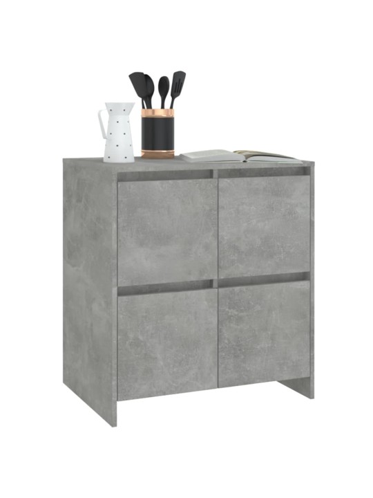 Puhvetkapp 2 tk, betoonhall, 70 x 41 x 75 cm, puitlaastplaat