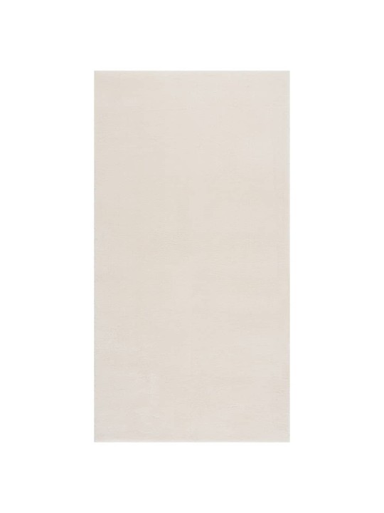 Pestav pehme vaip, 80 x 150 cm, libisemiskindel, kreemjas