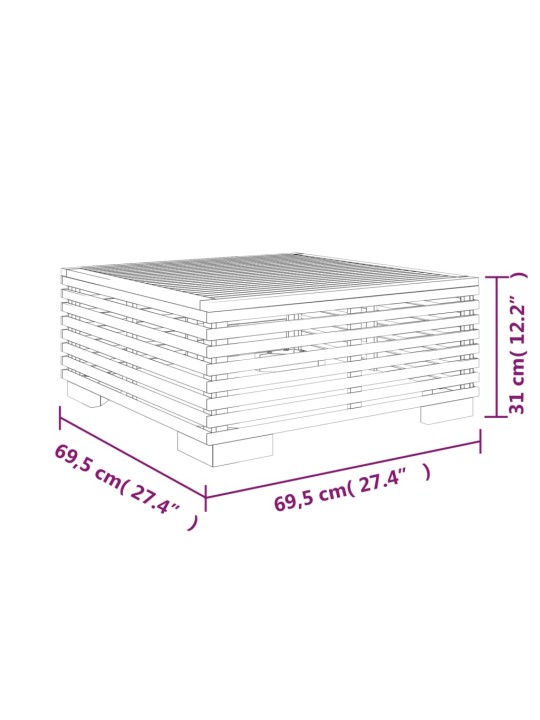 Aia kohvilaud, 69,5 x 69,5 x 31 cm, tiikpuu