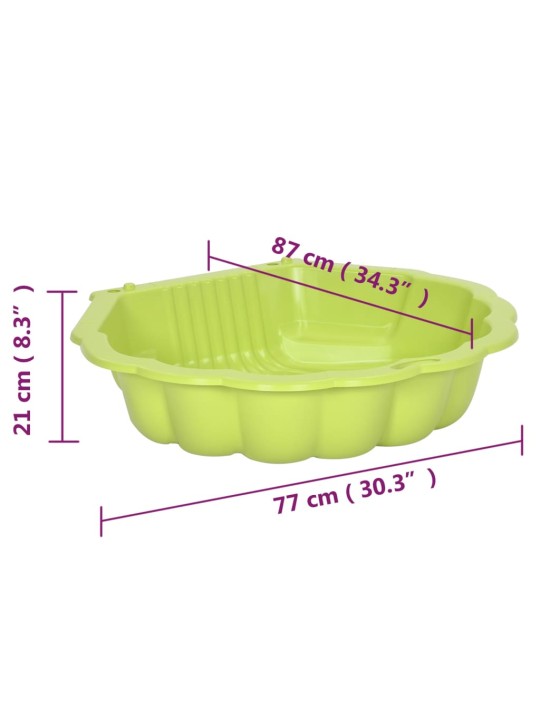 Liivakastid 2 tk, roheline, 77 x 87 x 21 cm, plast