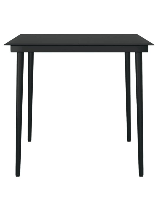 5-osaline aiamööbli komplekt, must