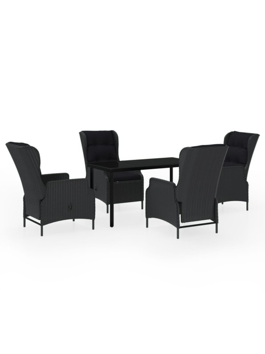 5-osaline aiamööbli komplekt, tumehall