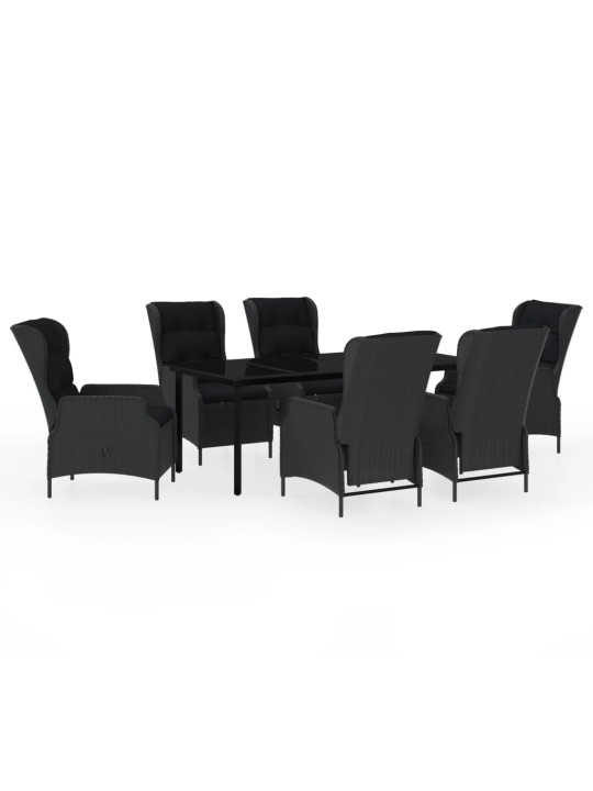 7-osaline aiamööbli komplekt, tumehall