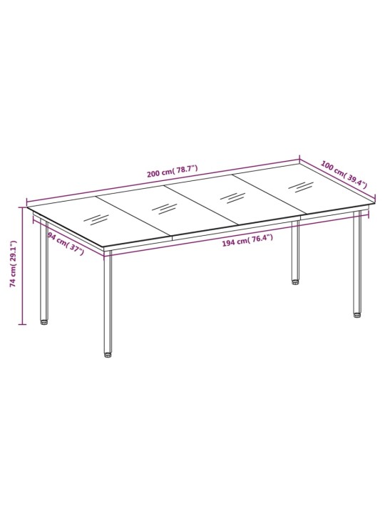 7-osaline aiamööbli komplekt, helehall