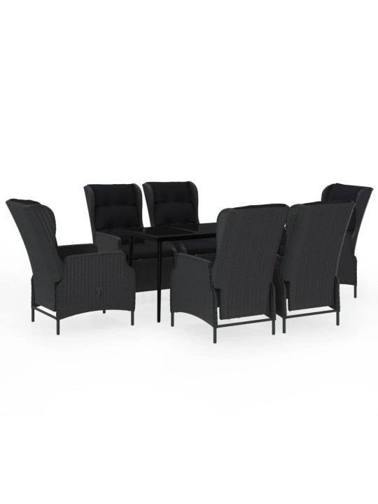 7-osaline aiamööbli komplekt, tumehall