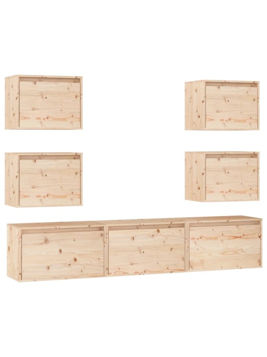Telerikapid 7 tk, männipuit
