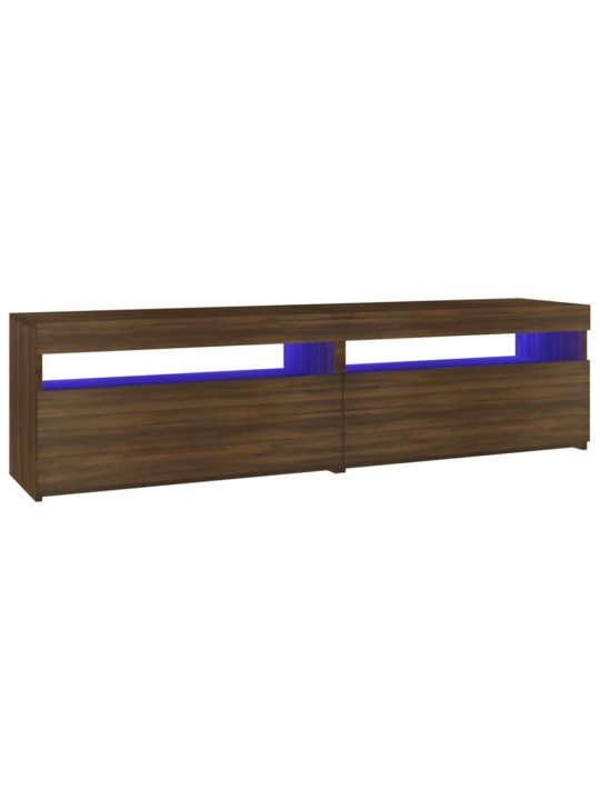 Telerialus LED-tuledega 2 tk, pruun tamm, 75x35x40 cm