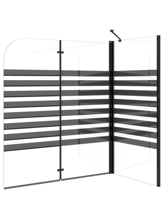 Triipudega vanniümbris, 120 x 68 x 130 cm, karastatud klaas