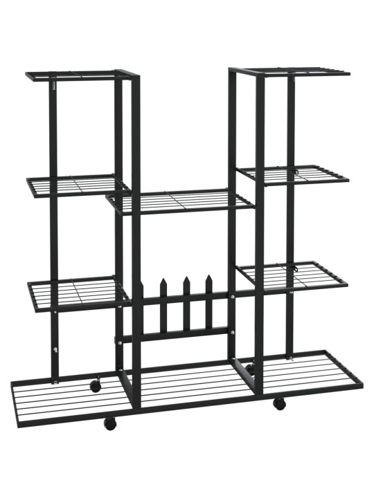 Lillealus ratastel, 94,5x24,5x91,5 cm, must, metall