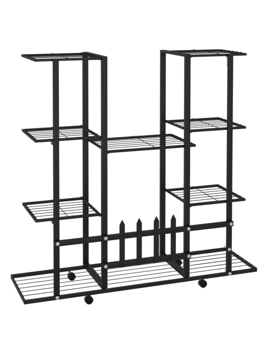 Lillealus ratastel, 94,5x24,5x91,5 cm, must, metall