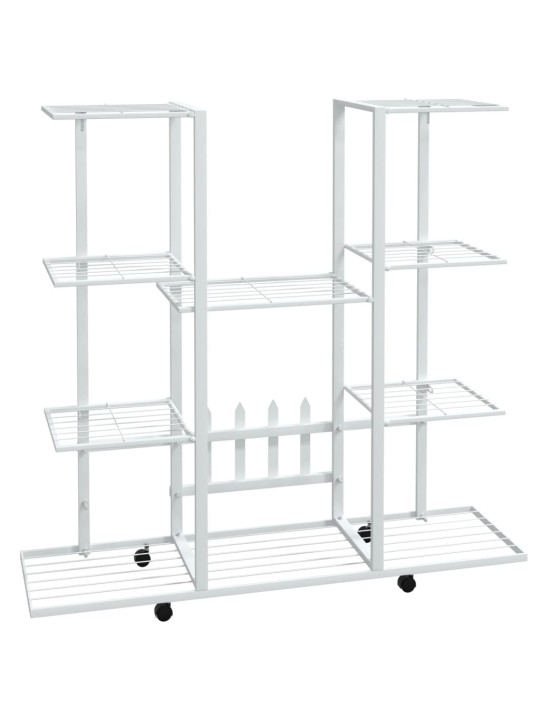 Lillealus ratastel, 94,5x24,5x91,5 cm, valge, raud