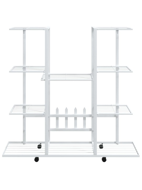 Lillealus ratastel, 94,5x24,5x91,5 cm, valge, raud