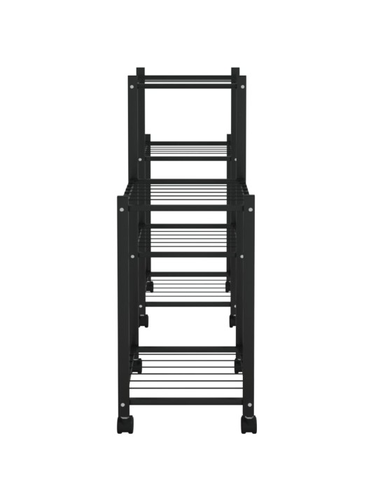 Lillealus ratastel, 83 x 25 x 63,5 cm, must, raud