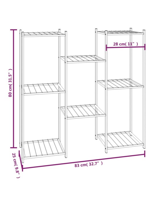 Lillealus, 83 x 25 x 80 cm, must, raud