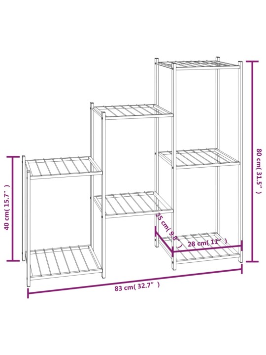 Lillealus, 83 x 25 x 80 cm, must, raud