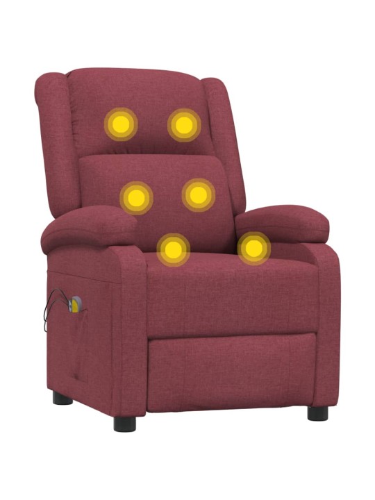 Elektriline massaažitool, veinipunane, kangas