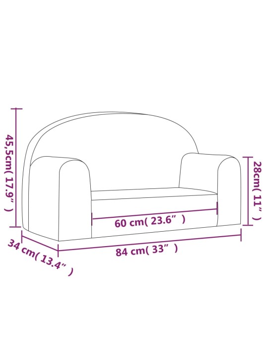 2-kohaline lastediivan, antratsiithall, pehme plüüs