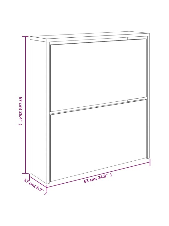 2 sahtliga kingakapp, peegliga, must, 63 x 17 x 67 cm