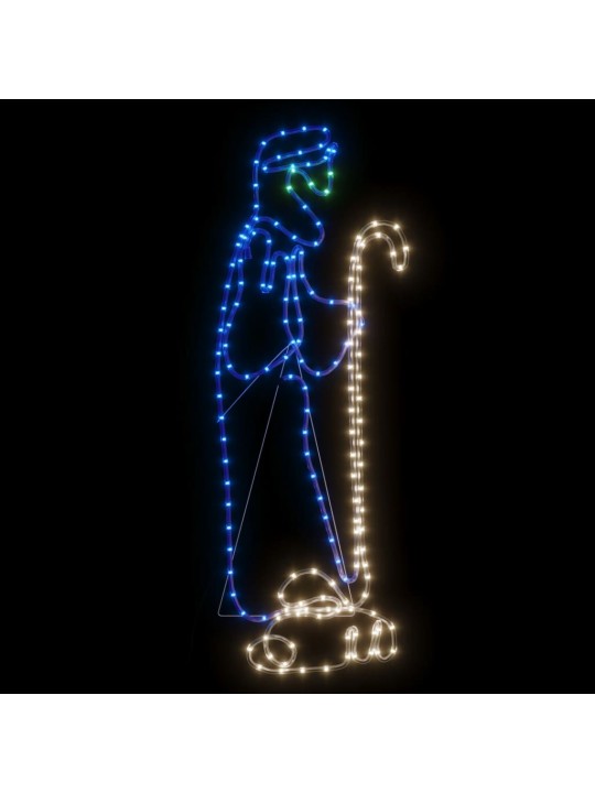 Jõulukarjase ja -lamba figuur 168 LED 102,5x35 cm