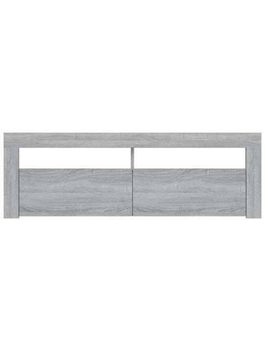 Telerialus LED-tuledega, hall sonoma tamm, 120 x 35 x 40 cm