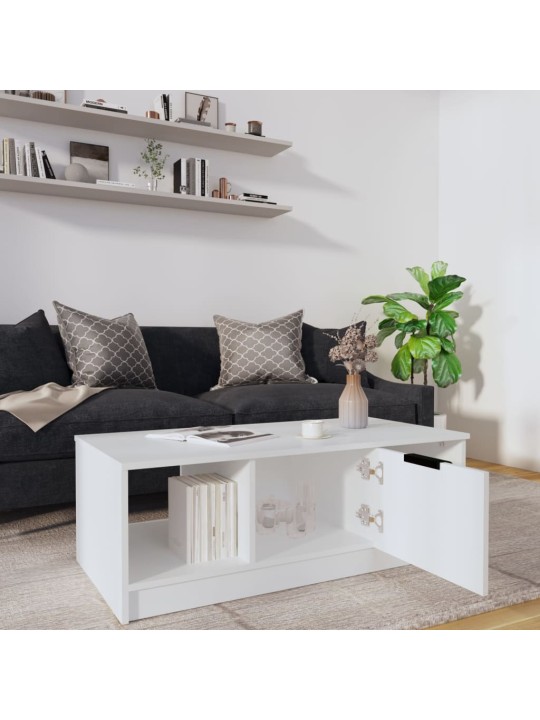 Diivanilaud, valge, 102 x 50 x 35cm, tehispuit