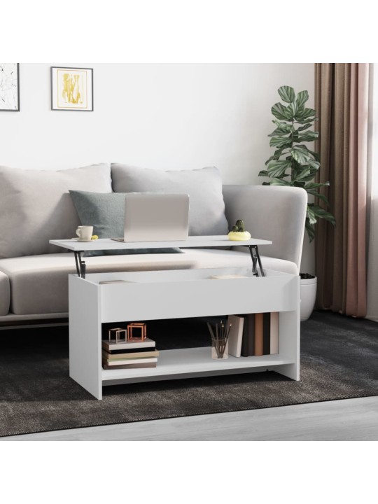 Diivanilaud, valge, 102x50x52,5cm, tehispuit