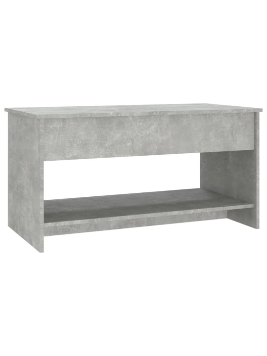 Diivanilaud, betoonhall, 102x50x52,5cm, tehispuit