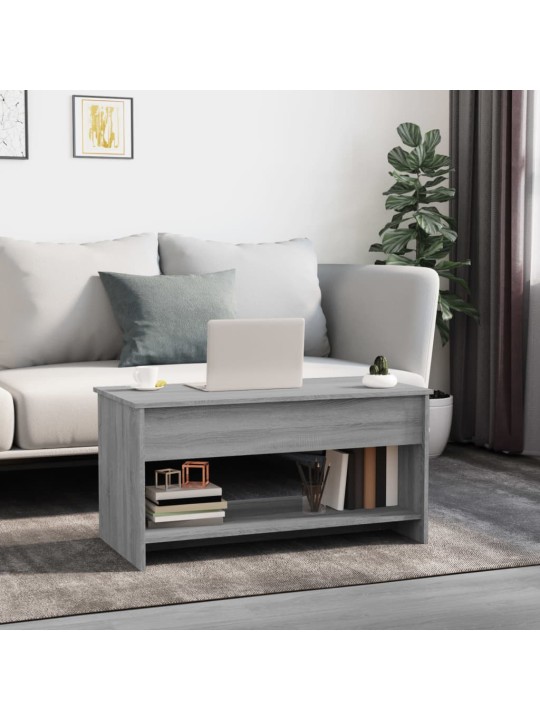 Diivanilaud, hall sonoma tamm, 102 x 50 x 52,5cm, tehispuit
