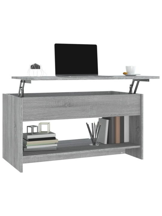 Diivanilaud, hall sonoma tamm, 102 x 50 x 52,5cm, tehispuit