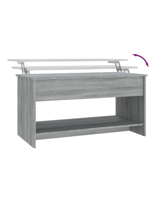 Diivanilaud, hall sonoma tamm, 102 x 50 x 52,5cm, tehispuit