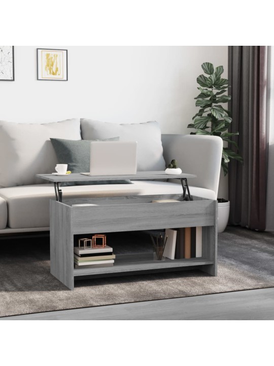 Diivanilaud, hall sonoma tamm, 102 x 50 x 52,5cm, tehispuit