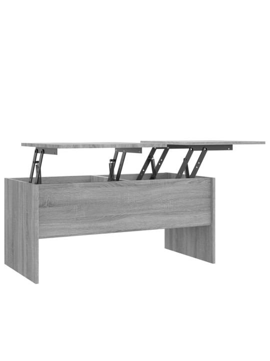 Diivanilaud, hall sonoma tamm, 102 x 50,5 x 46,5cm, tehispuit