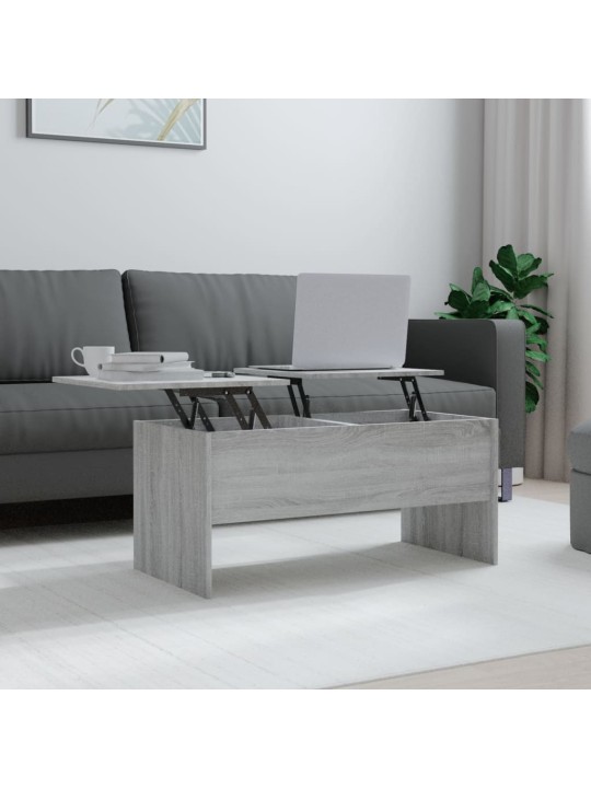 Diivanilaud, hall sonoma tamm, 102 x 50,5 x 46,5cm, tehispuit