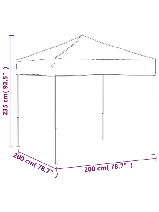 Kokkupandav peotelk, sinine, 2 x 2 m