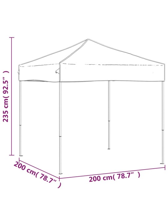 Kokkupandav peotelk, kreemjas, 2 x 2 m